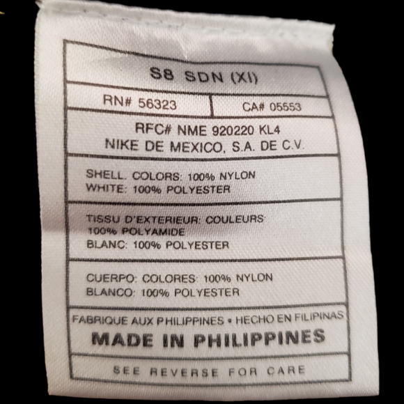 90s Vintage NIKE Lightweight Zip Up Windbreaker Track Jacket Yellow and Navy - Picture 5 of 5